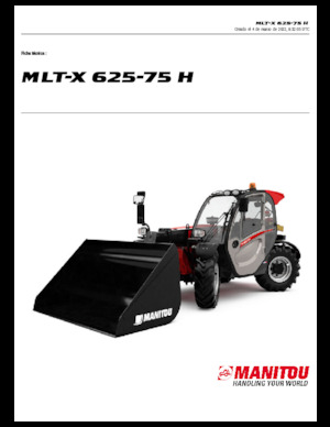 Chariot Élévateur Télescopique Manitou MLT-X 625-75 H