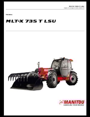 Chariot Élévateur Télescopique Manitou MLT-X 735 T LSU