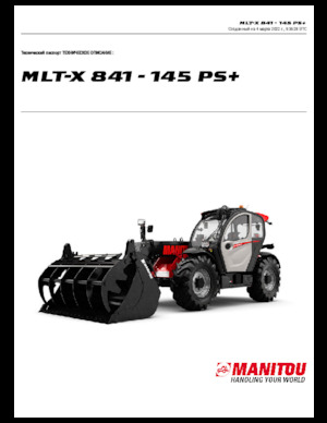 Chariot Élévateur Télescopique Manitou MLT-X 841 - 145 PS+