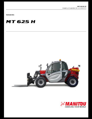 Chariot Élévateur Télescopique Manitou MT 625 H