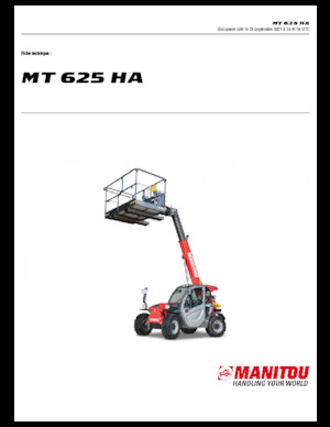 Chariot Élévateur Télescopique Manitou MT 625 HA