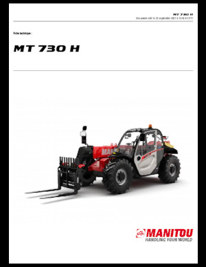Chariot Élévateur Télescopique Manitou MT 730 H 75 K Standard (STV)