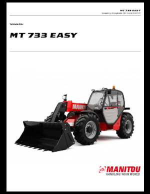 Chariot Élévateur Télescopique Manitou MT 733 EASY Standard (STV)