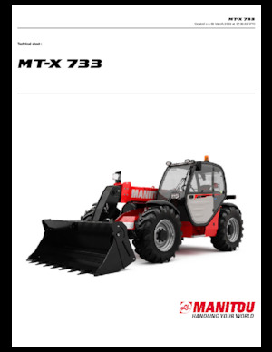 Chariot Élévateur Télescopique Manitou MT-X 733