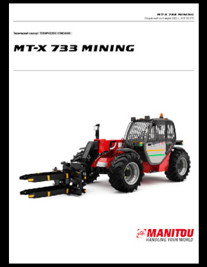 Chariot Élévateur Télescopique Manitou MT-X 733 Mining