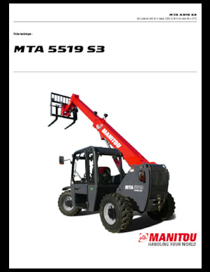 Chariot Élévateur Télescopique Manitou MTA 5519 S3
