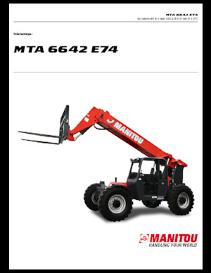 Chariot Élévateur Télescopique Manitou MTA 6642 E74