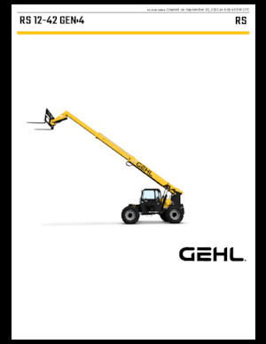 Chariot Élévateur Télescopique Gehl RS12-42