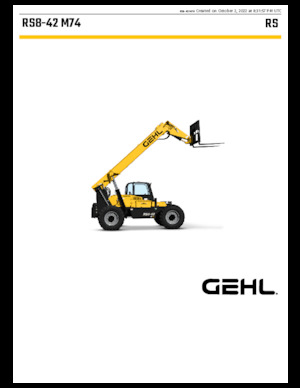 Chariot Élévateur Télescopique Gehl RS8-42 M74