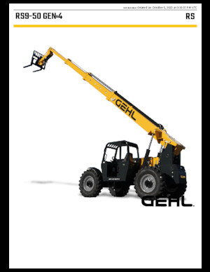 Chariot Élévateur Télescopique Gehl RS9-50