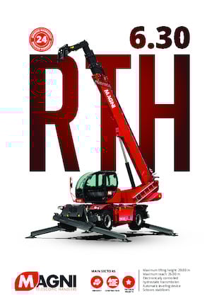 Chariot Élévateur avec châssis tounant MAGNI RTH 6.30 SH