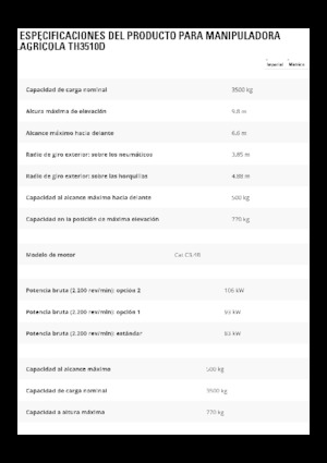 Chariot Élévateur Télescopique Caterpillar TH3510