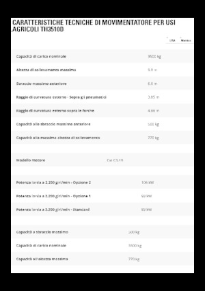 Chariot Élévateur Télescopique Caterpillar TH3510