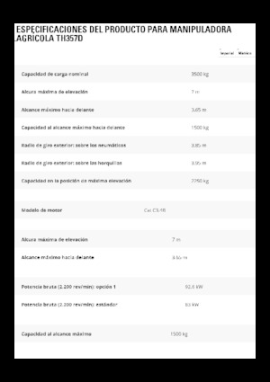 Chariot Élévateur Télescopique Caterpillar TH357D