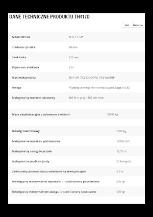 Chariot Élévateur Télescopique Caterpillar TH417D