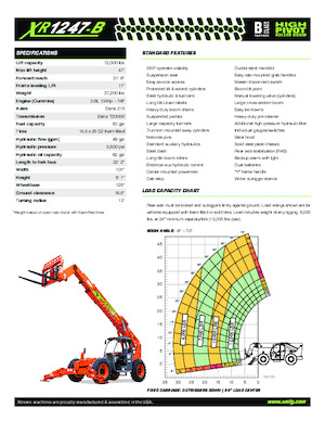 Chariot Élévateur Télescopique Xtreme XR1247-B