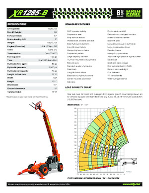 Chariot Élévateur Télescopique Xtreme XR1285-B