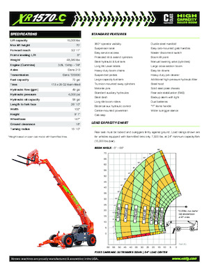 Chariot Élévateur Télescopique Xtreme XR1570-C