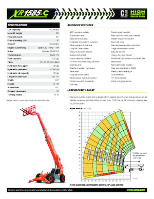 Chariot Élévateur Télescopique Xtreme XR1585-C