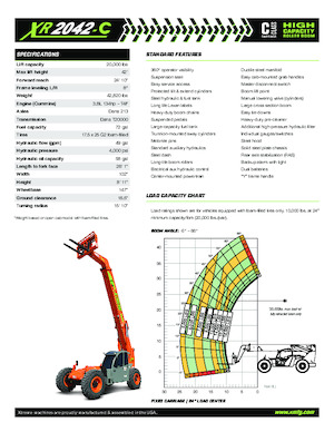 Chariot Élévateur Télescopique Xtreme XR2042-C