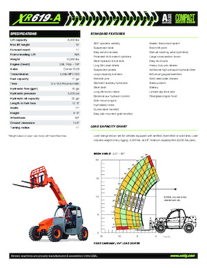 Chariot Élévateur Télescopique Xtreme XR619-A