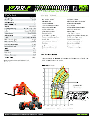 Chariot Élévateur Télescopique Xtreme XR7038-F