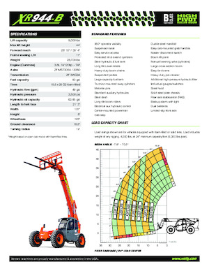 Chariot Élévateur Télescopique Xtreme XR944-B