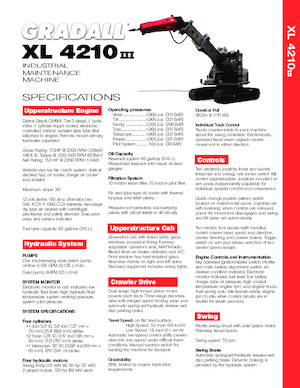 Excavatrice télescopiques Gradall XL 4210 III