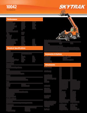 Chariot Élévateur Télescopique JLG 10042