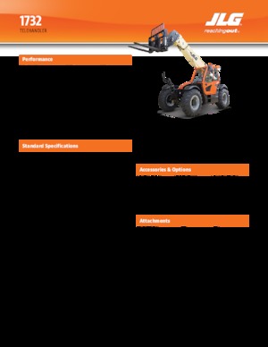 Chariot Élévateur Télescopique JLG 1732