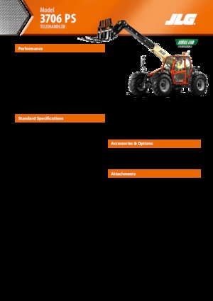 Chariot Élévateur Télescopique JLG 3706 PS