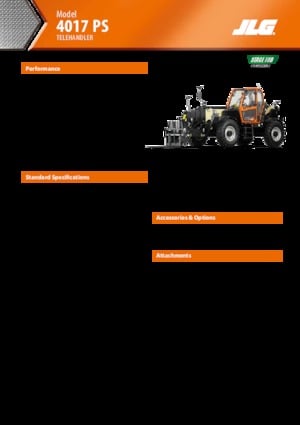 Chariot Élévateur Télescopique JLG 4017 PS