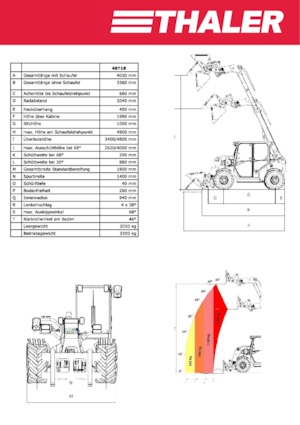 Chariot Élévateur Télescopique Thaler 48 T 18