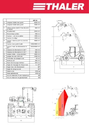 Chariot Élévateur Télescopique Thaler 48 T 18