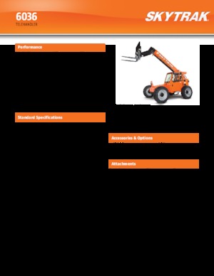 Chariot Élévateur Télescopique JLG 6036 