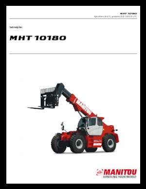 Chariot Élévateur Télescopique Manitou MHT 10180