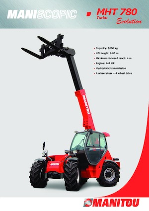 Chariot Élévateur Télescopique Manitou MHT 780