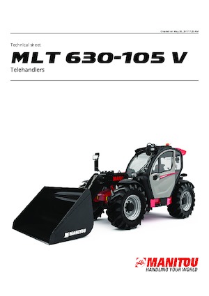 Chariot Élévateur Télescopique Manitou MLT 625