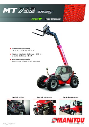 Chariot Élévateur Télescopique Manitou MT 732 Easy