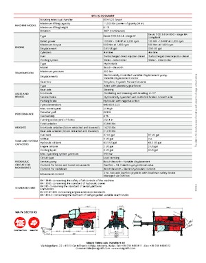 Chariot Élévateur avec châssis tounant MAGNI RTH 5.25 Smart