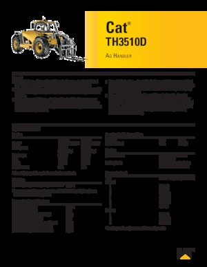 Chariot Élévateur Télescopique Caterpillar TH3510D