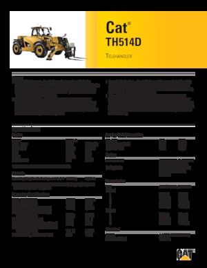 Chariot Élévateur Télescopique Caterpillar TH514D