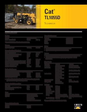 Chariot Élévateur Télescopique Caterpillar TL1055D