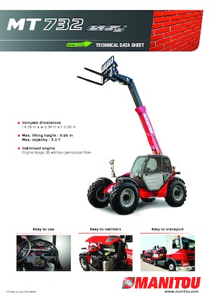 Chariot Élévateur Télescopique Manitou MT 732-100 PS Comfort