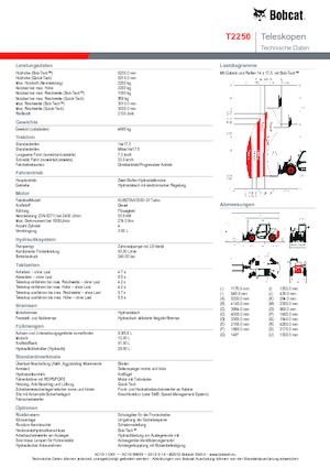 Chariot Élévateur Télescopique Bobcat T 2250