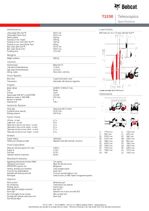 Chariot Élévateur Télescopique Bobcat T 2250