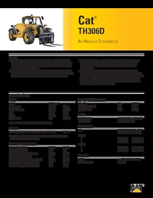 Chariot Élévateur Télescopique Caterpillar TH306D