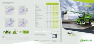 Chariot Élévateur avec châssis tounant Merlo Roto 40.18