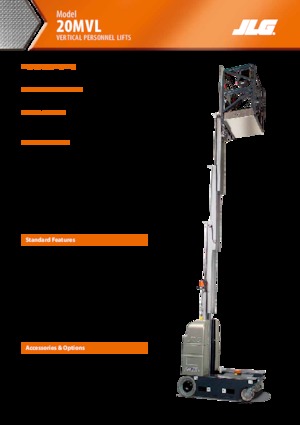 Nacelles à mât vertical unique JLG 20MVL