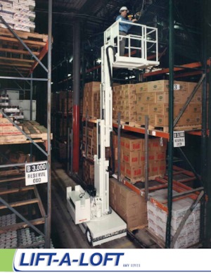 Nacelles à mât vertical unique Lift-A-Loft AMV36-23